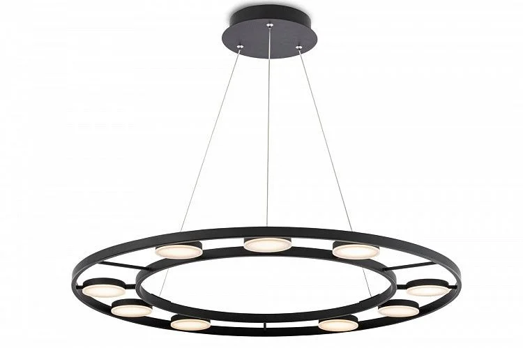 Track lighting for outdoor gardensFad 9Lt Pendant Lamp - Matt Black