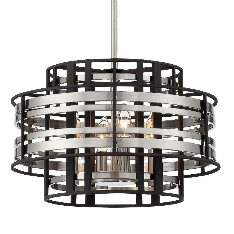 Industrial Wall - Mounted Lighting for Workshop WallsPresten 16 in. 4 lights Pendant Light Brushed Nickel Finish