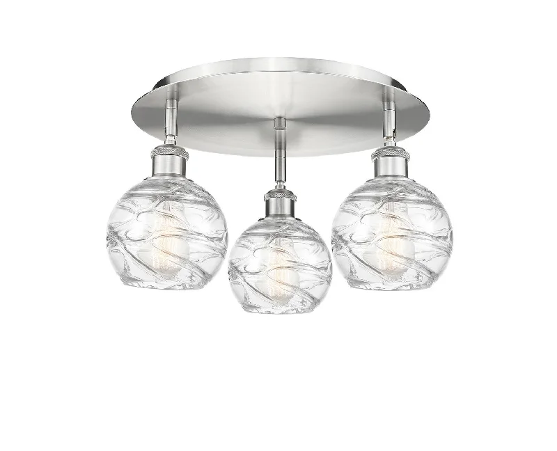 Industrial Lighting for Printing Press FacilitiesDowntown Urban Three Light Flush Mount Industrial Lighting for Printing Press FacilitiesDowntown Urban Three Light Flush Mount