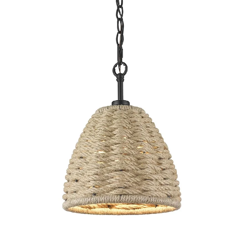 Track lighting with a minimalist track designGolden Lighting 1073-M1L BLK Hathaway Natural Rope Mini Pendant Track lighting with a minimalist track designGolden Lighting 1073-M1L BLK Hathaway Natural Rope Mini Pendant