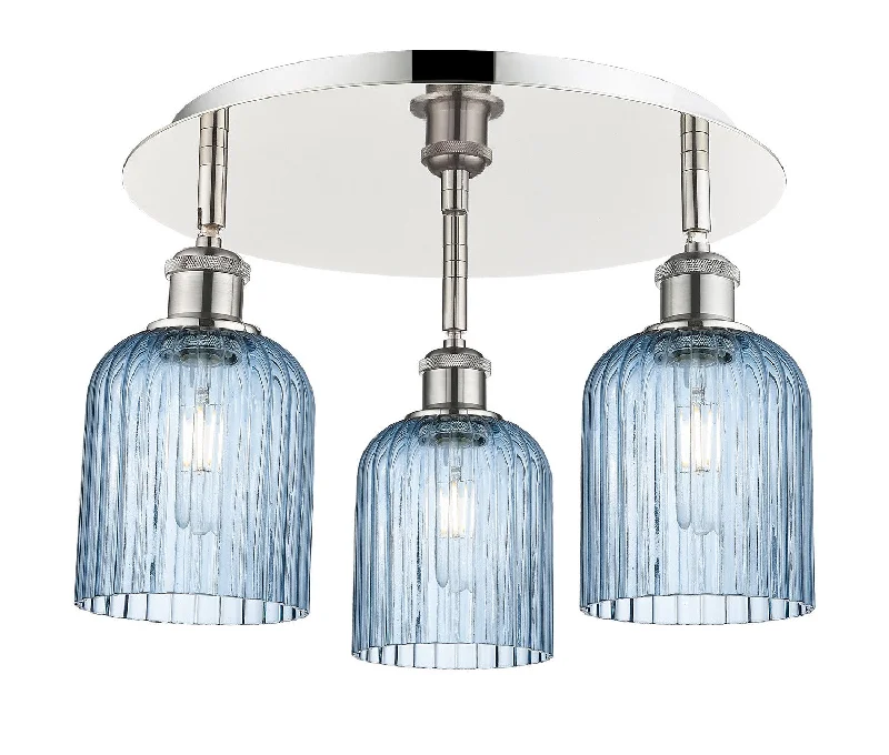 Durable Industrial Lighting for Harsh EnvironmentsDowntown Urban Three Light Flush Mount Durable Industrial Lighting for Harsh EnvironmentsDowntown Urban Three Light Flush Mount