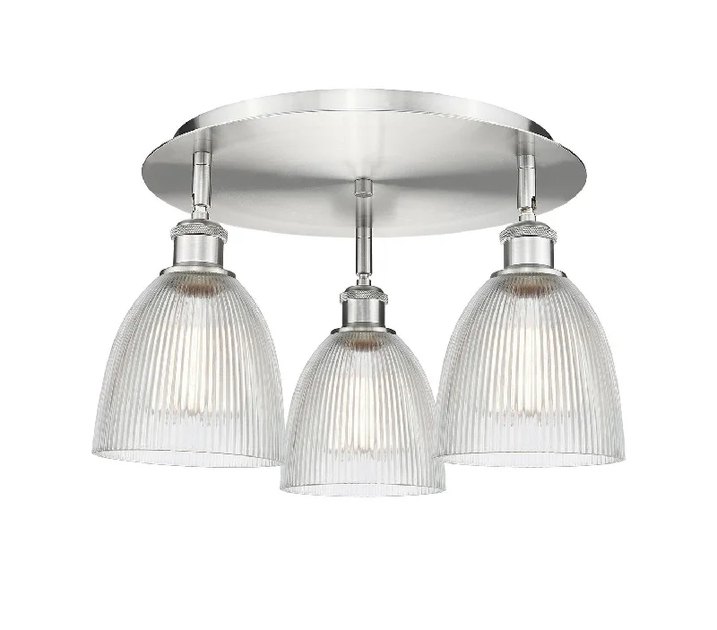 Industrial Lighting for Printing Press FacilitiesDowntown Urban Three Light Flush Mount Industrial Lighting for Printing Press FacilitiesDowntown Urban Three Light Flush Mount