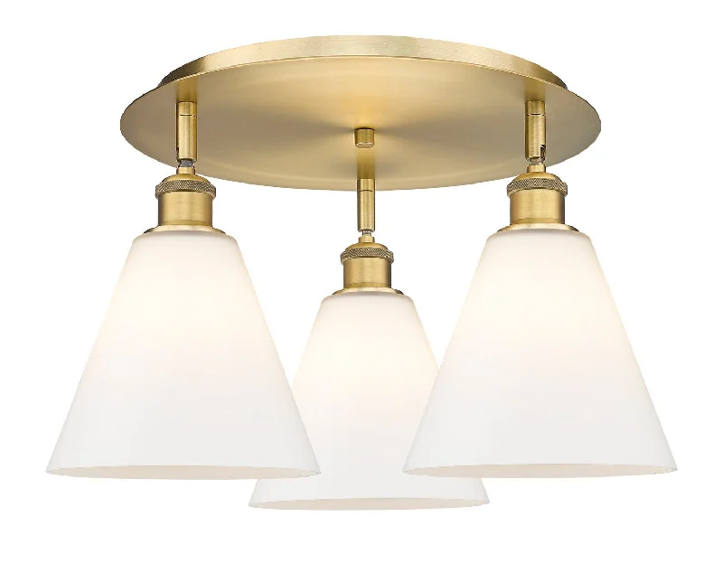Industrial Lighting for Chemical PlantsDowntown Urban Three Light Flush Mount