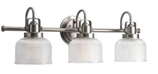 Track lighting for outdoor gardensB2293-BN-RD  - 3LT 100W BRUSHED NICKEL VANITY