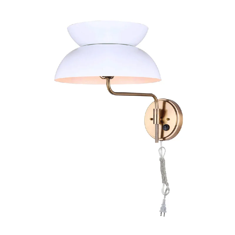 Track lighting with a long - lasting lifespanCanarm IWF1096A01GDW Mila Corded Wall Sconce Track lighting with a long - lasting lifespanCanarm IWF1096A01GDW Mila Corded Wall Sconce