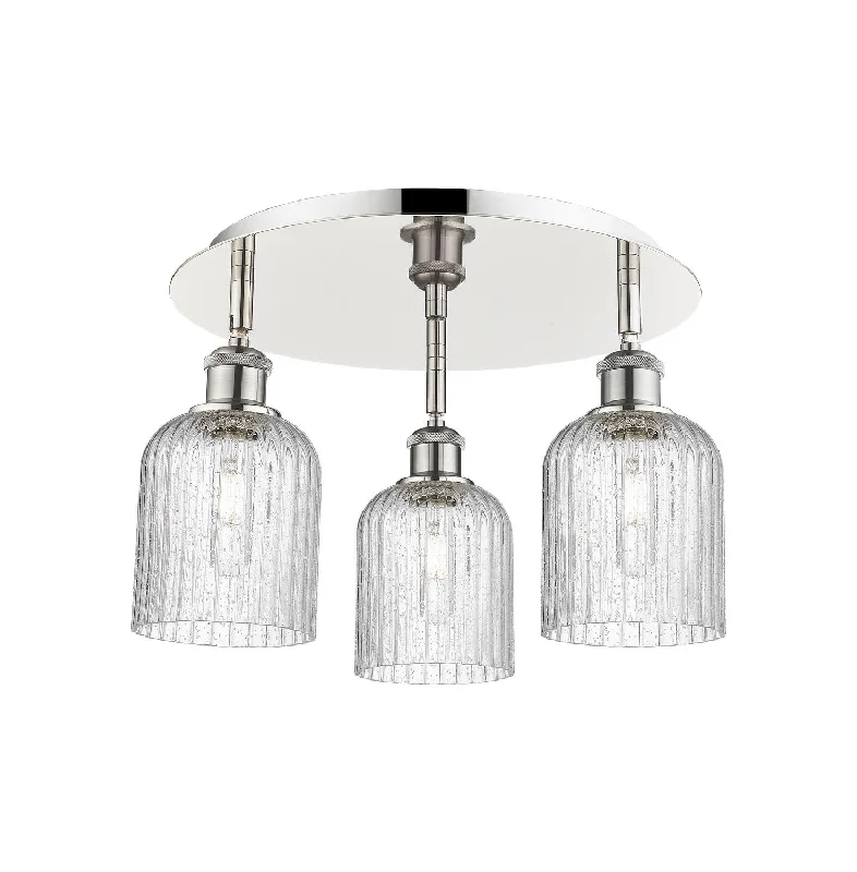 Low - Bay Industrial Lighting Fixtures for Small FactoriesDowntown Urban Three Light Flush Mount Low - Bay Industrial Lighting Fixtures for Small FactoriesDowntown Urban Three Light Flush Mount