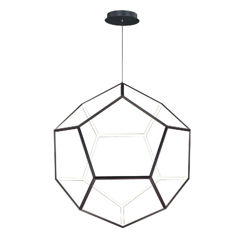 Industrial Area Lighting for Large Open SpacesPenta 40 in. LED Pendant Light Black finish Industrial Area Lighting for Large Open SpacesPenta 40 in. LED Pendant Light Black finish