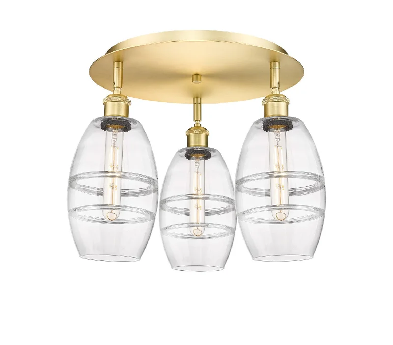 Waterproof Industrial Lighting for Wet AreasDowntown Urban Three Light Flush Mount Waterproof Industrial Lighting for Wet AreasDowntown Urban Three Light Flush Mount