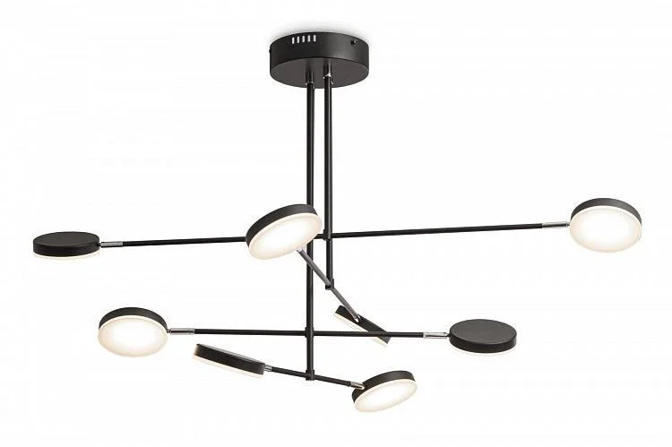Track lighting with a minimalist track designFad 8Lt Pendant Lamp - Matt Black
