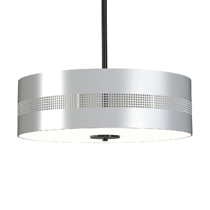 Industrial Task Lighting for Precision WorkstationsGrid 3 16 in. 4 Lights Pendant Light Brushed Nickel finish