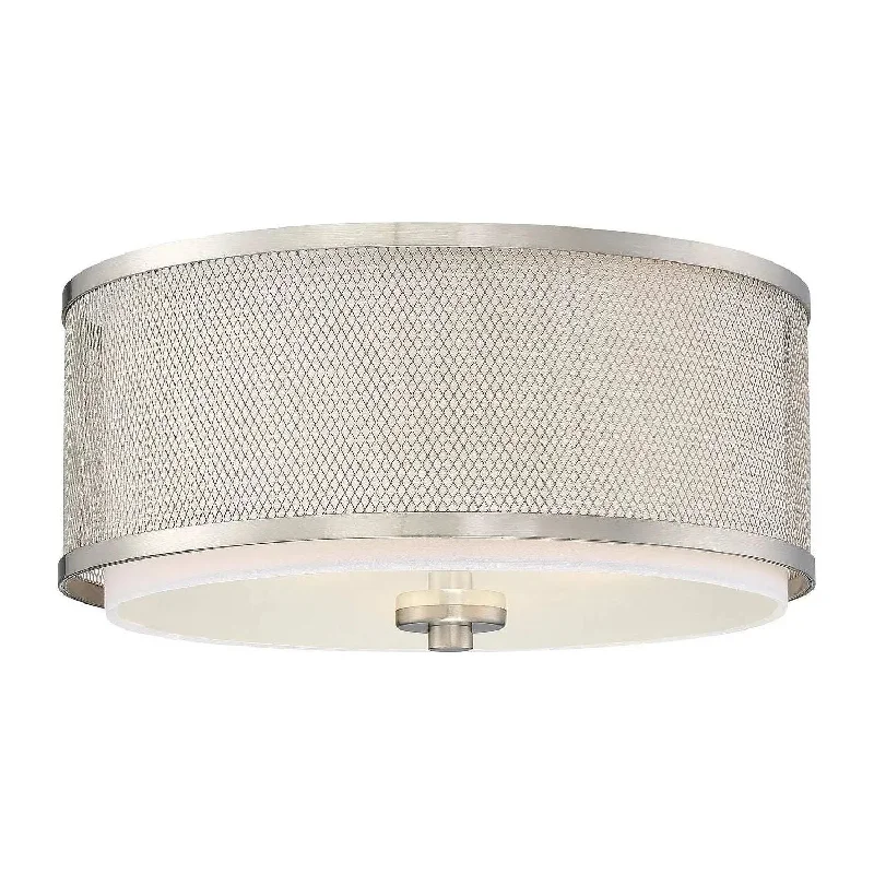 Track lighting with swivel heads for precise aimingMflus Flush Mount