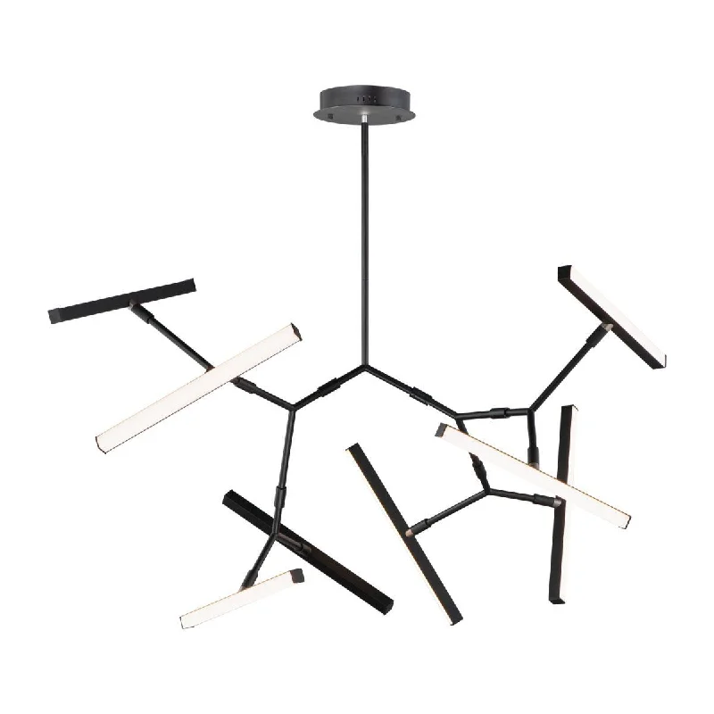 Industrial Lighting for Food Processing FactoriesRobotica 38 in. 8 Lights LED Pendant Light Black Finish Industrial Lighting for Food Processing FactoriesRobotica 38 in. 8 Lights LED Pendant Light Black Finish