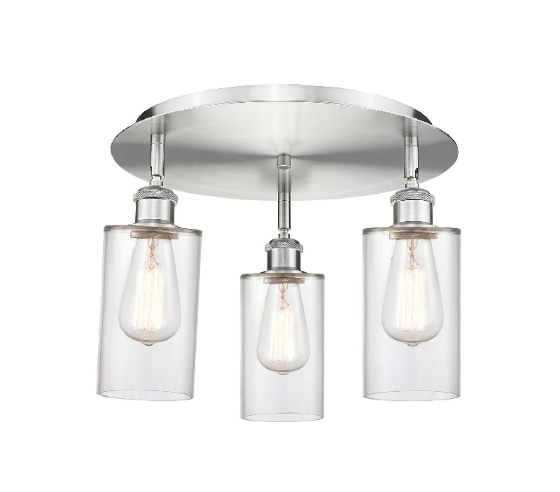 Shock - Resistant Industrial Lighting for Vibrating Machinery AreasDowntown Urban Three Light Flush Mount Shock - Resistant Industrial Lighting for Vibrating Machinery AreasDowntown Urban Three Light Flush Mount