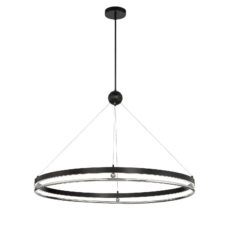 Industrial Lighting for Furniture FactoriesGrande Illusion 49 in. LED Pendant Light Polished Nickel Finish Industrial Lighting for Furniture FactoriesGrande Illusion 49 in. LED Pendant Light Polished Nickel Finish