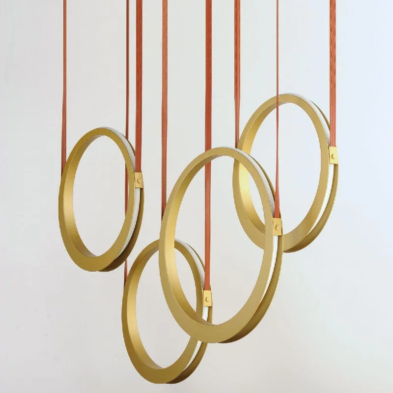 Durable Industrial Lighting for Harsh EnvironmentsTether 45 in. 4 Lights LED Pendant Light Brass Finish Durable Industrial Lighting for Harsh EnvironmentsTether 45 in. 4 Lights LED Pendant Light Brass Finish