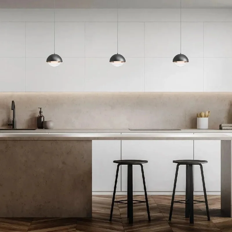 Track lighting for highlighting kitchen cabinetsDome LED Pendant