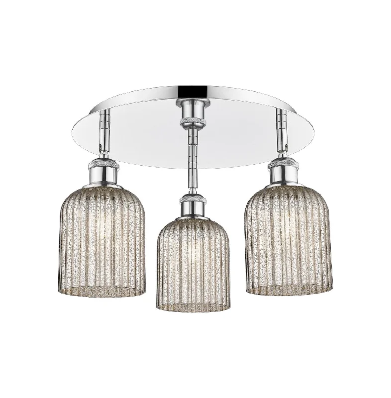 Shock - Resistant Industrial Lighting for Vibrating Machinery AreasDowntown Urban Three Light Flush Mount Shock - Resistant Industrial Lighting for Vibrating Machinery AreasDowntown Urban Three Light Flush Mount