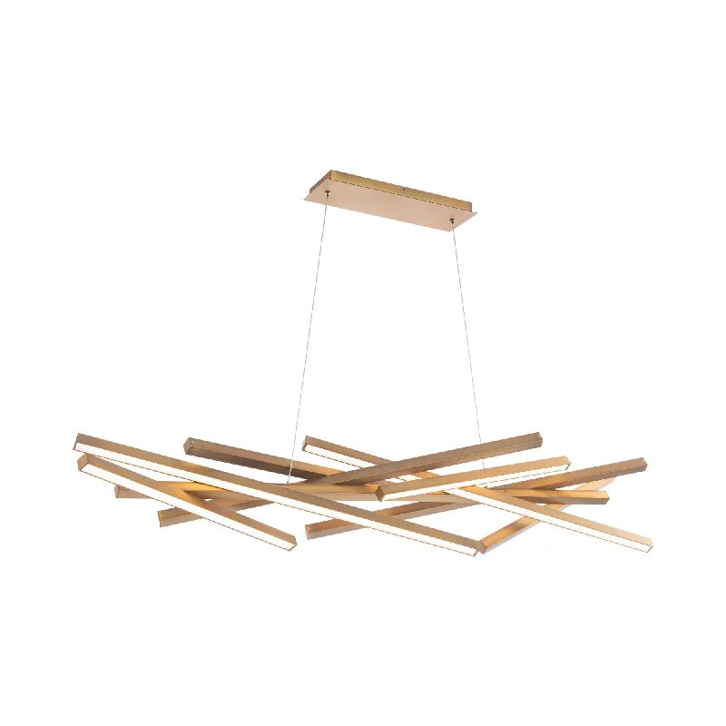 Track lighting with integrated LED driversParallax LED Chandelier