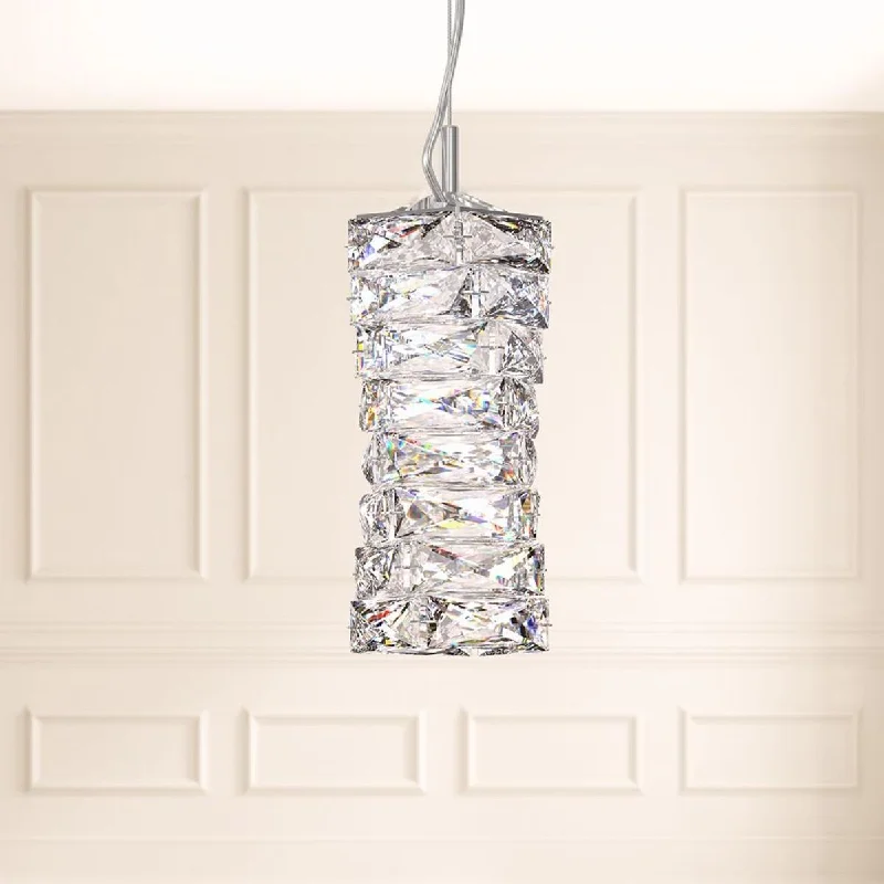 Durable Industrial Lighting for Harsh EnvironmentsGlissando LED 5 inch Stainless Steel Pendant Light with Crystals from Swarovski Durable Industrial Lighting for Harsh EnvironmentsGlissando LED 5 inch Stainless Steel Pendant Light with Crystals from Swarovski