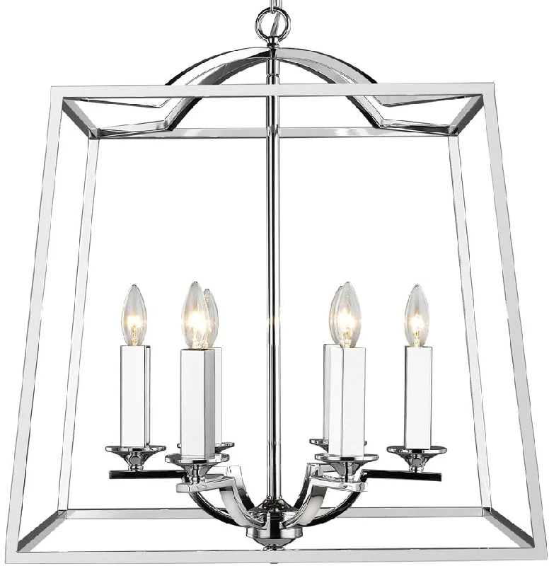 Track lighting with clear glass shadesGolden Lighting 3074-6P CH Athena Foyer - Caged, Chrome Track lighting with clear glass shadesGolden Lighting 3074-6P CH Athena Foyer - Caged, Chrome