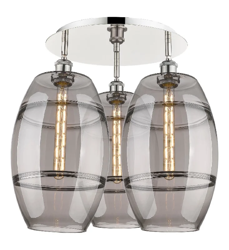 Durable Industrial Lighting for Harsh EnvironmentsDowntown Urban Three Light Flush Mount Durable Industrial Lighting for Harsh EnvironmentsDowntown Urban Three Light Flush Mount