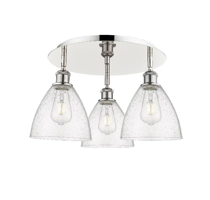 Industrial Lighting with High CRI (Color Rendering Index) for True Color PerceptionDowntown Urban Three Light Flush Mount Industrial Lighting with High CRI (Color Rendering Index) for True Color PerceptionDowntown Urban Three Light Flush Mount