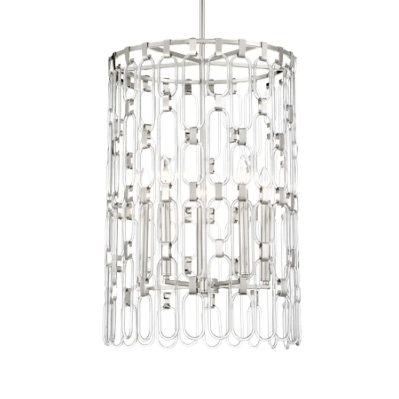Explosion - Proof Industrial Lighting for Hazardous LocationsCharming 17 in. 5 Lights Pendant Light Polished Nickel finish Explosion - Proof Industrial Lighting for Hazardous LocationsCharming 17 in. 5 Lights Pendant Light Polished Nickel finish