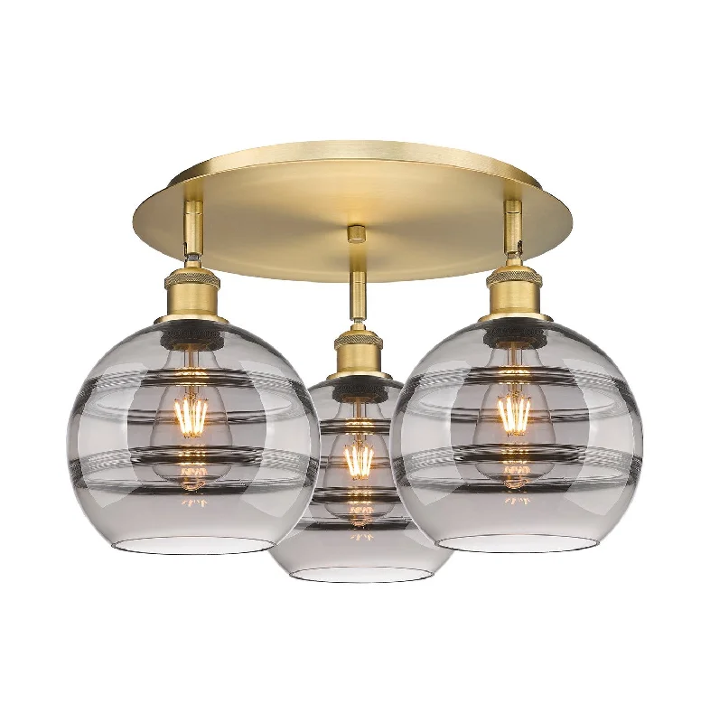Color - Tunable Industrial Lighting for Special ApplicationsDowntown Urban Three Light Flush Mount Color - Tunable Industrial Lighting for Special ApplicationsDowntown Urban Three Light Flush Mount