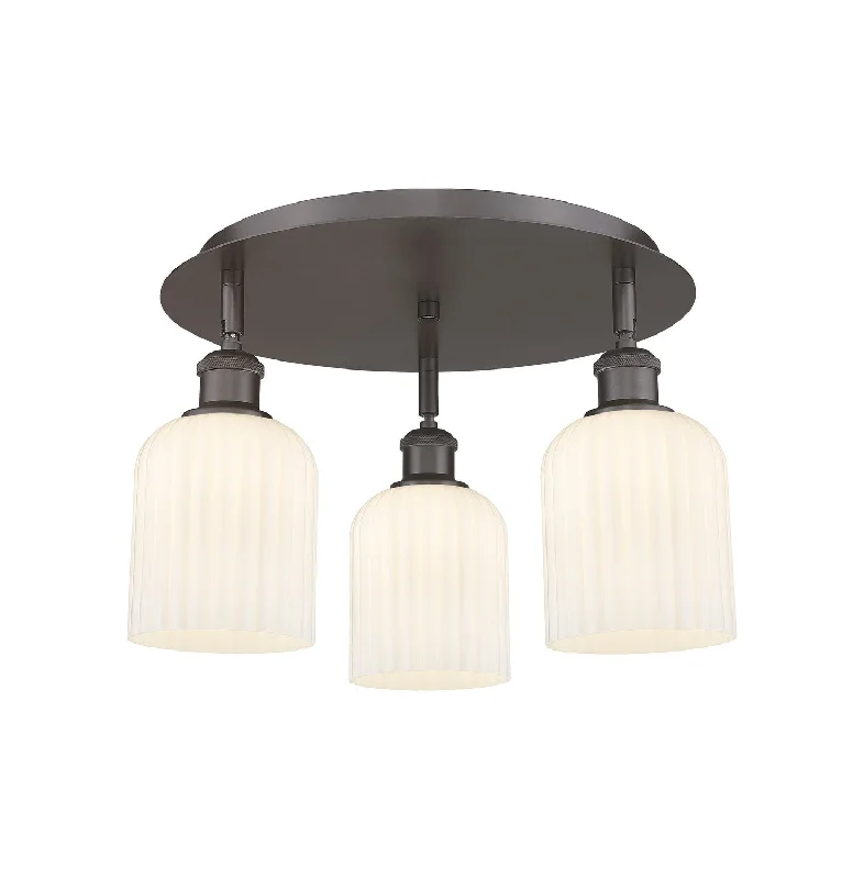 Dimmable Industrial Lighting for Ambiance ControlDowntown Urban Three Light Flush Mount Dimmable Industrial Lighting for Ambiance ControlDowntown Urban Three Light Flush Mount