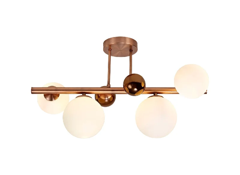 Track lighting with clear glass shadesAustin Semi Flush Ceiling Light, 4 x G9, Copper & Opal/Polished Chrome & Iridescent/Polished Chrome & Black, Smoked Glass IP20 Track lighting with clear glass shadesAustin Semi Flush Ceiling Light, 4 x G9, Copper & Opal/Polished Chrome & Iridescent/Polished Chrome & Black, Smoked Glass IP20