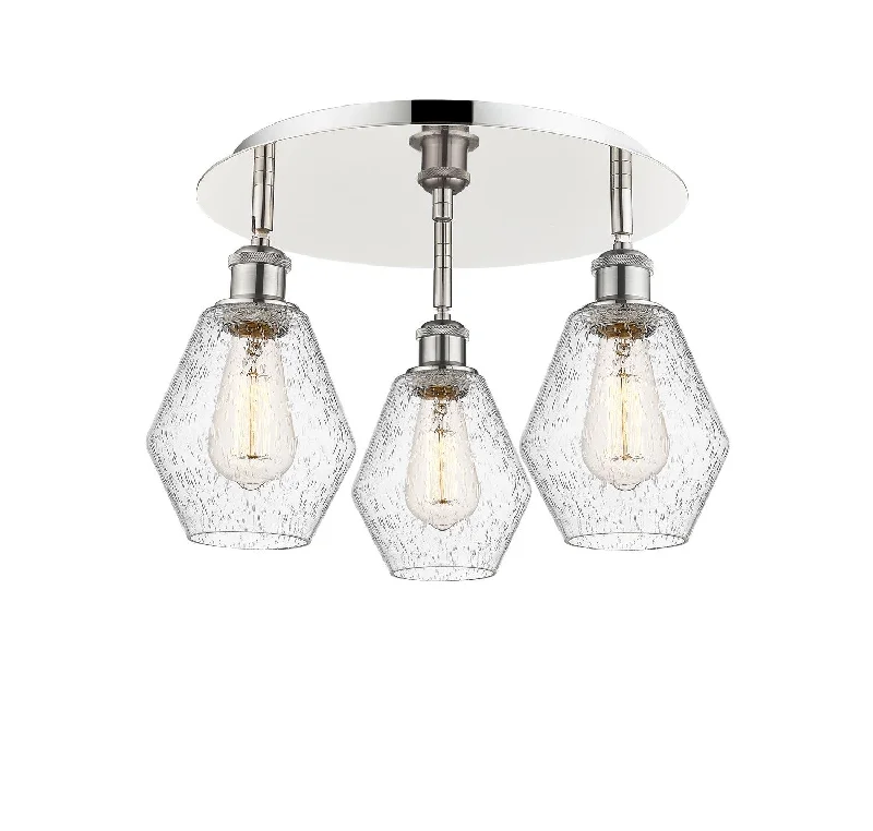 Industrial Ceiling - Mounted Lighting for Assembly PlantsDowntown Urban Three Light Flush Mount Industrial Ceiling - Mounted Lighting for Assembly PlantsDowntown Urban Three Light Flush Mount