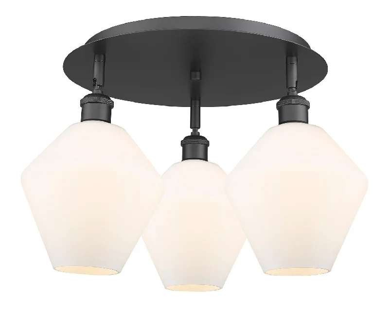 Industrial Lighting for Pharmaceutical ManufacturingDowntown Urban Three Light Flush Mount Industrial Lighting for Pharmaceutical ManufacturingDowntown Urban Three Light Flush Mount
