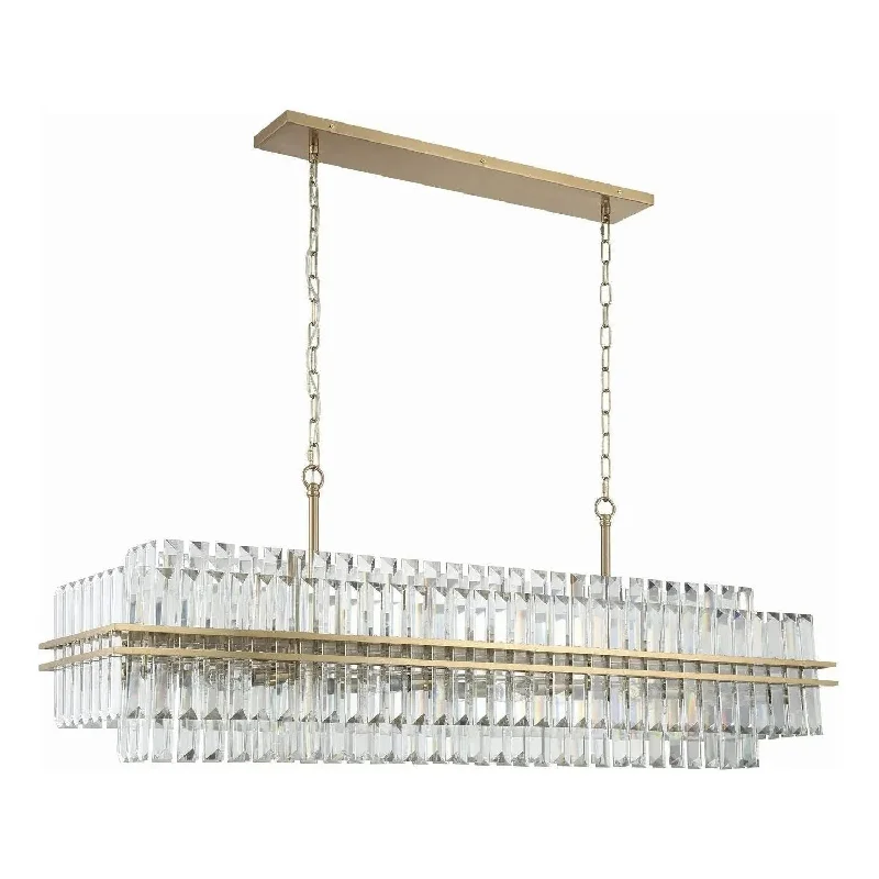Track lighting with a chunky, bold designHayes Linear Chandelier