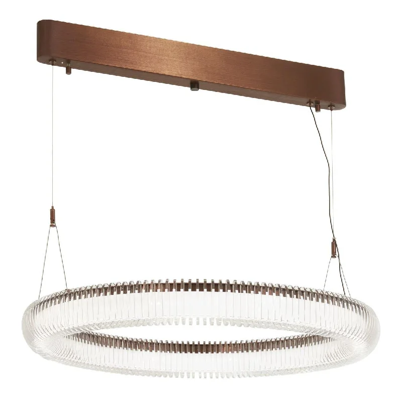 Industrial Lighting for Chemical PlantsRoulette 34 in. LED Pendant Light Satin Bronze finish Industrial Lighting for Chemical PlantsRoulette 34 in. LED Pendant Light Satin Bronze finish