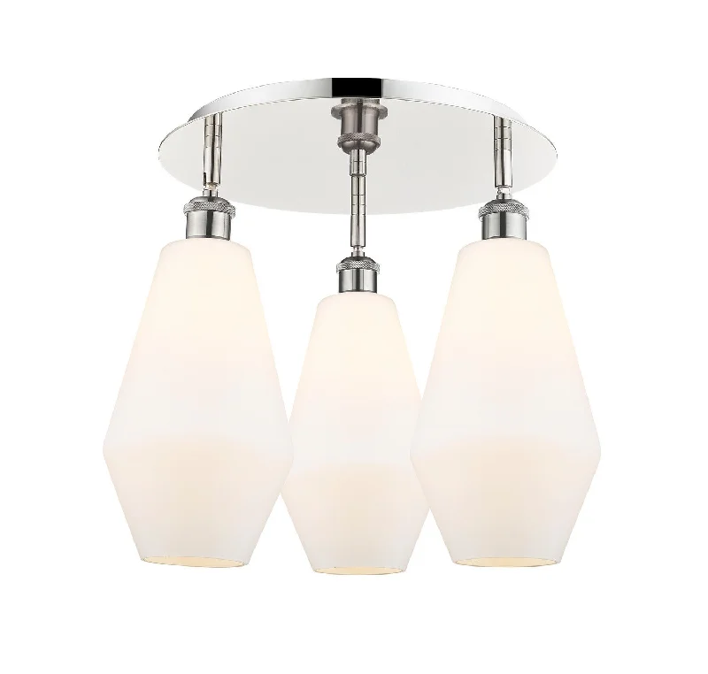 Industrial Lighting for Textile MillsDowntown Urban Three Light Flush Mount