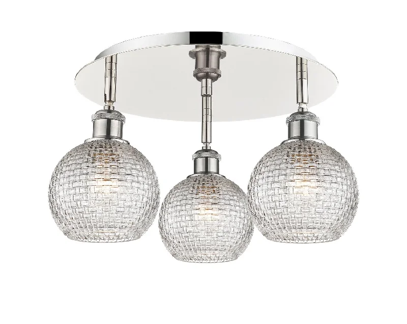 Industrial Lighting for Printing Press FacilitiesDowntown Urban Three Light Flush Mount Industrial Lighting for Printing Press FacilitiesDowntown Urban Three Light Flush Mount