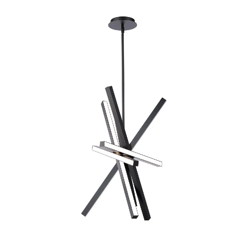 Shock - Resistant Industrial Lighting for Vibrating Machinery AreasParallax 17 in. LED Pendant Light Black finish