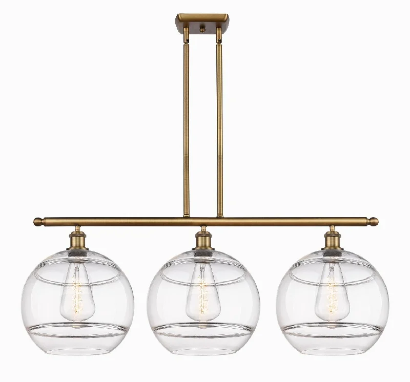 Shock - Resistant Industrial Lighting for Vibrating Machinery AreasBallston Three Light Island Pendant