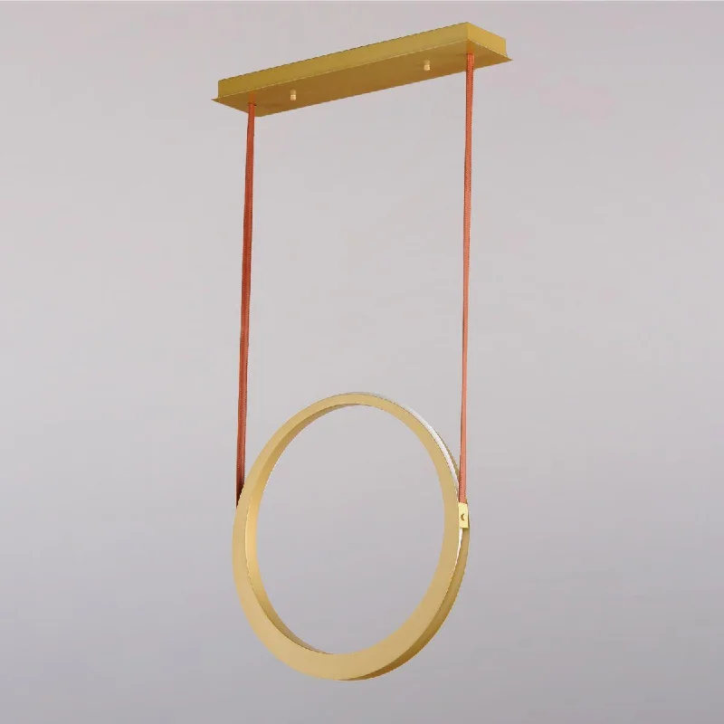Industrial Lighting for Electronics ManufacturingTether 23 in. LED Pendant Light Brass Finish Industrial Lighting for Electronics ManufacturingTether 23 in. LED Pendant Light Brass Finish