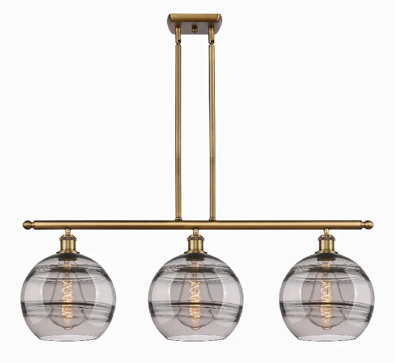 Industrial Ceiling - Mounted Lighting for Assembly PlantsBallston Three Light Island Pendant