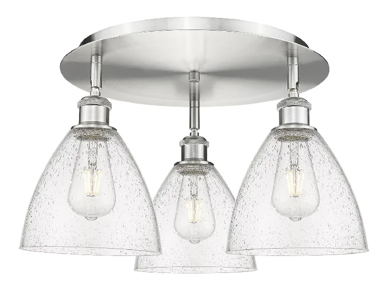 Waterproof Industrial Lighting for Wet AreasDowntown Urban Three Light Flush Mount Waterproof Industrial Lighting for Wet AreasDowntown Urban Three Light Flush Mount