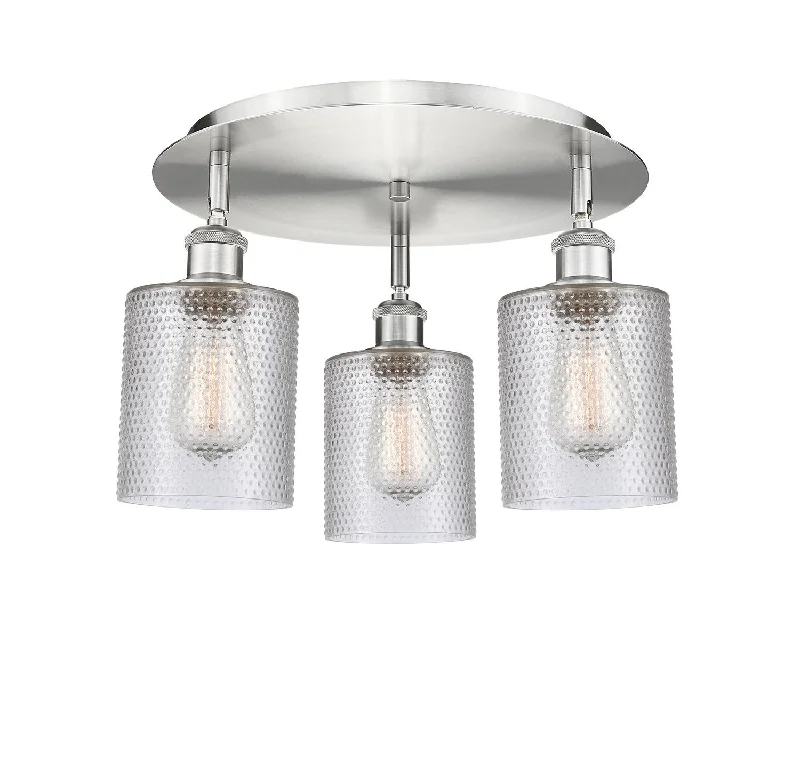 Industrial Lighting for Food Processing FactoriesDowntown Urban Three Light Flush Mount Industrial Lighting for Food Processing FactoriesDowntown Urban Three Light Flush Mount