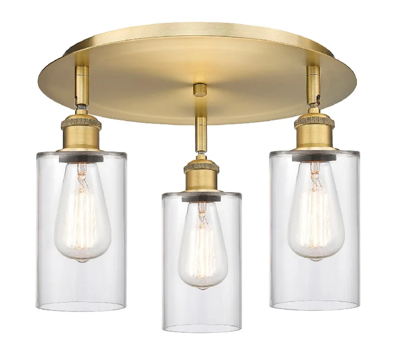 Dust - Resistant Industrial Lighting for Dirty WorkspacesDowntown Urban Three Light Flush Mount Dust - Resistant Industrial Lighting for Dirty WorkspacesDowntown Urban Three Light Flush Mount
