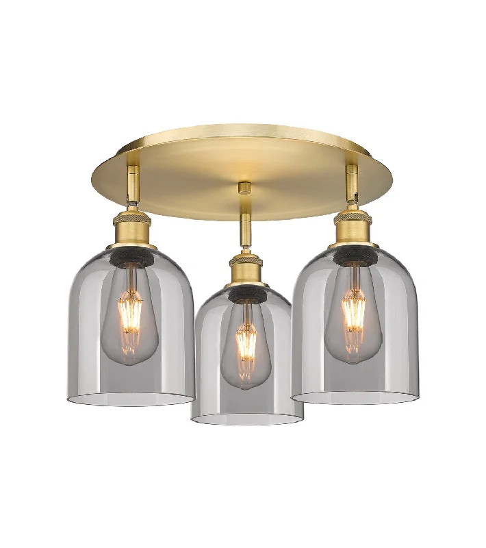 Industrial Lighting for Furniture FactoriesDowntown Urban Three Light Flush Mount