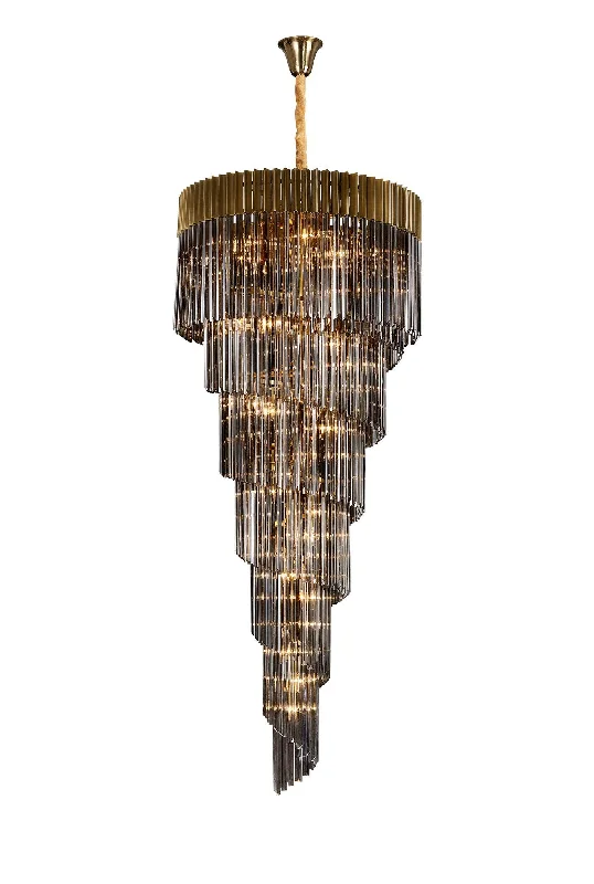 Track lighting for high - ceiling spacesGeorgia 7 Tier 31lt Pendant Chandelier, Matt Black/Brass/Polished Nickel Track lighting for high - ceiling spacesGeorgia 7 Tier 31lt Pendant Chandelier, Matt Black/Brass/Polished Nickel