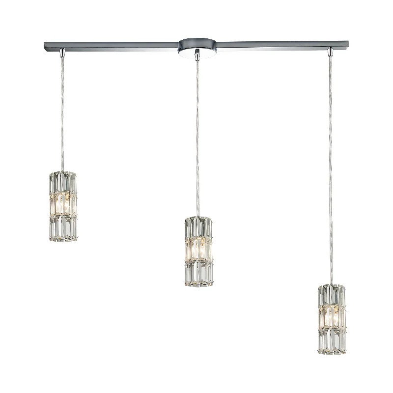 Low - voltage track lighting for safetyCynthia 36" Wide 3-Light Pendant