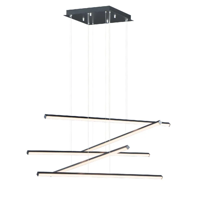 Dust - Resistant Industrial Lighting for Dirty WorkspacesHover 48 in. 5 Lights LED Pendant Light Black finish Dust - Resistant Industrial Lighting for Dirty WorkspacesHover 48 in. 5 Lights LED Pendant Light Black finish