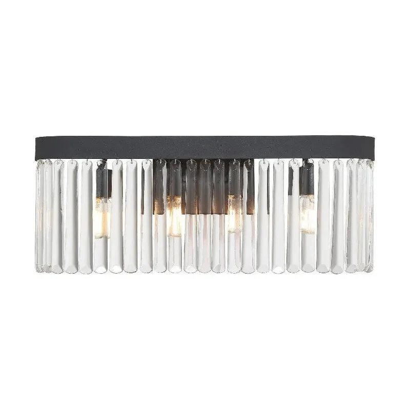 Track lighting with colored glass accentsEmory Bath