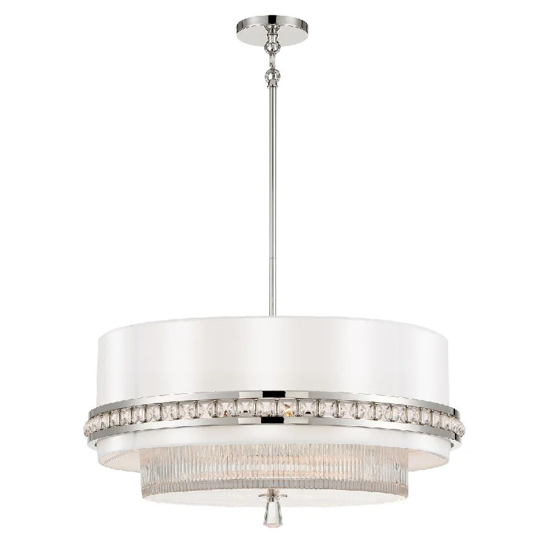 Dust - Resistant Industrial Lighting for Dirty WorkspacesSutton 24 in. 4 Lights Pendant Light Polished Nickel Finish Dust - Resistant Industrial Lighting for Dirty WorkspacesSutton 24 in. 4 Lights Pendant Light Polished Nickel Finish