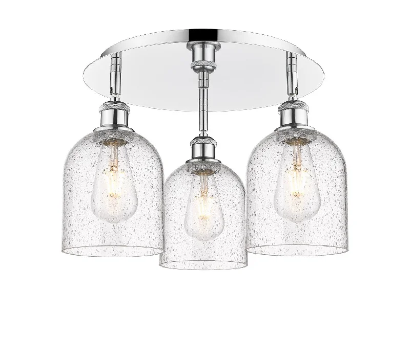 Industrial Lighting for Textile MillsDowntown Urban Three Light Flush Mount